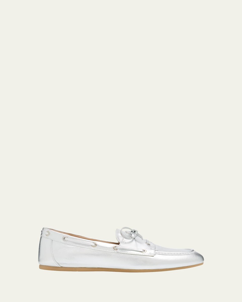 Tinsley Metallic Boat Loafers